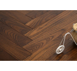 Walnut color Robinia Teak Herringbone Parquet Flooring -3.75"x3/4"