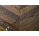 reclaimed effect oak chevron parquet flooring