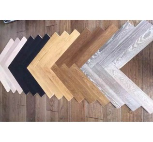 multi-color oak herringbone hardwood flooring