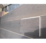 220mm wide aged dark gray oak engineered flooring