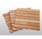 300x300mm natural teak bathtoom wood flooring tiles