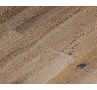 6"x 3/4" rough sawn solid oak flooring-UV oiled
