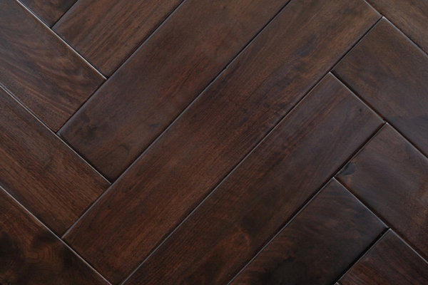 acacia dark walnut herringbone flooring