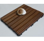 Anti-slip teak wood decking tiles