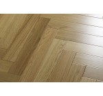 Premier UV finished white oak herringbone flooring