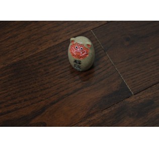 dark walnut stained robinia teak hardwood flooring -5"x3/4"
