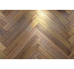 Vintage oak herringbone hardwood flooring