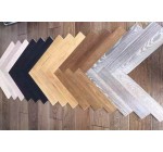 multi-color oak herringbone hardwood flooring