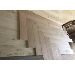 unfinished oak engineered herringbone flooring