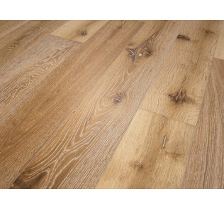 220mm wide Smoked limed rustic oak engineered timber flooring