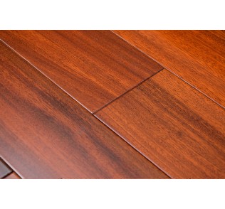 African teak hardwood flooring with brazilian cherry color