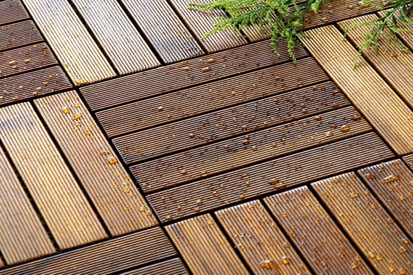 450x450 5 strip teak garden deck tiles