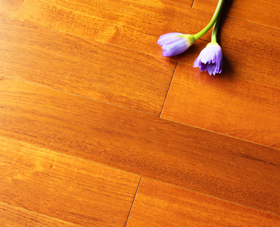 straight grain asian teak flooring