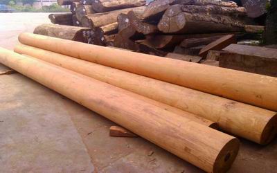 merbau round logs