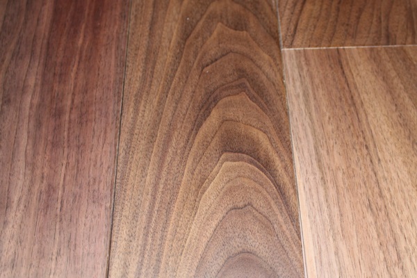 UV lacquered solid American Walnut flooring