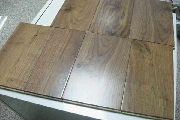 American walnut wide plank floor -natural