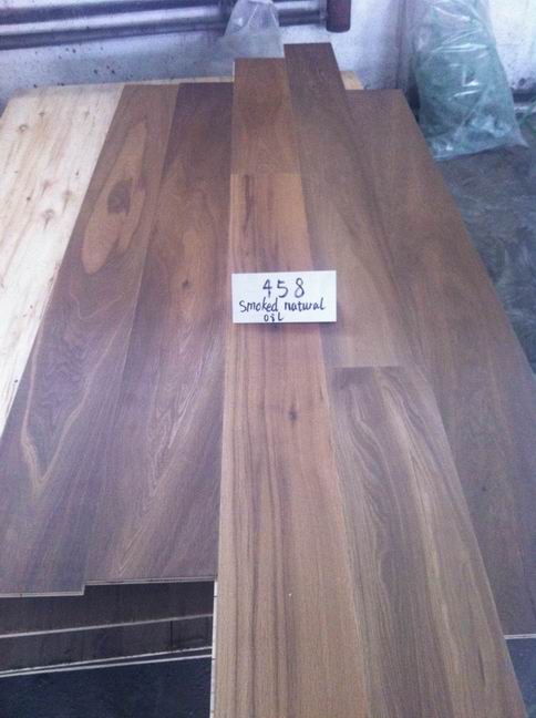 smoked & natural oiled engineered oak flooring
