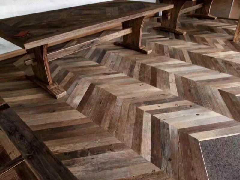 reclaimed barnwood parquet - project review