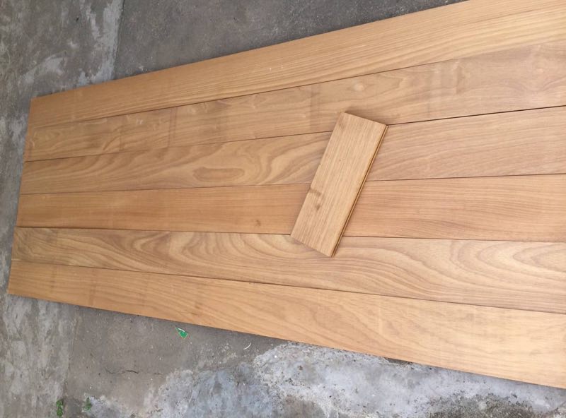 unfinished burmese teak - long & wide plank