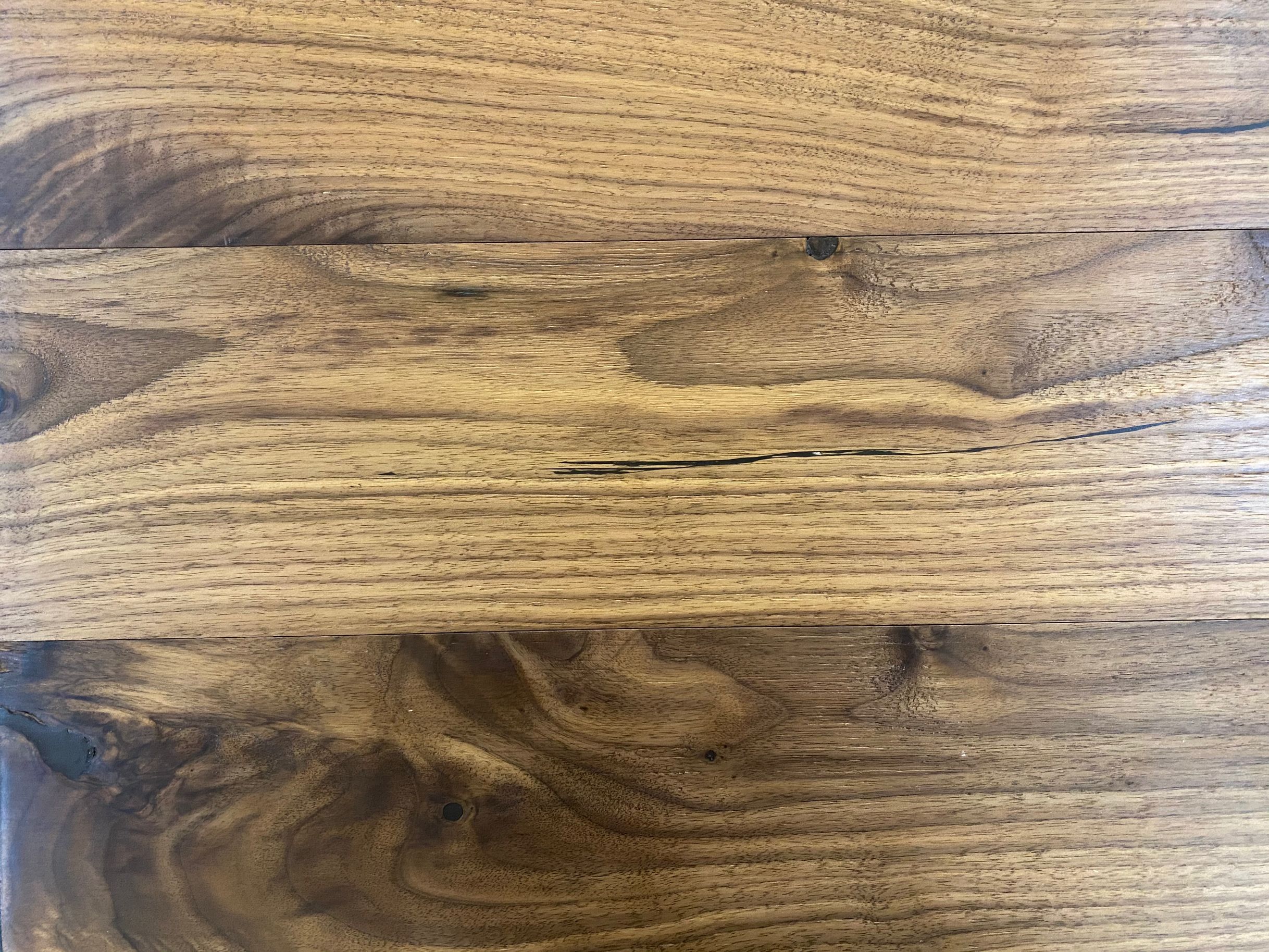 solid 6" natural American walnut floor